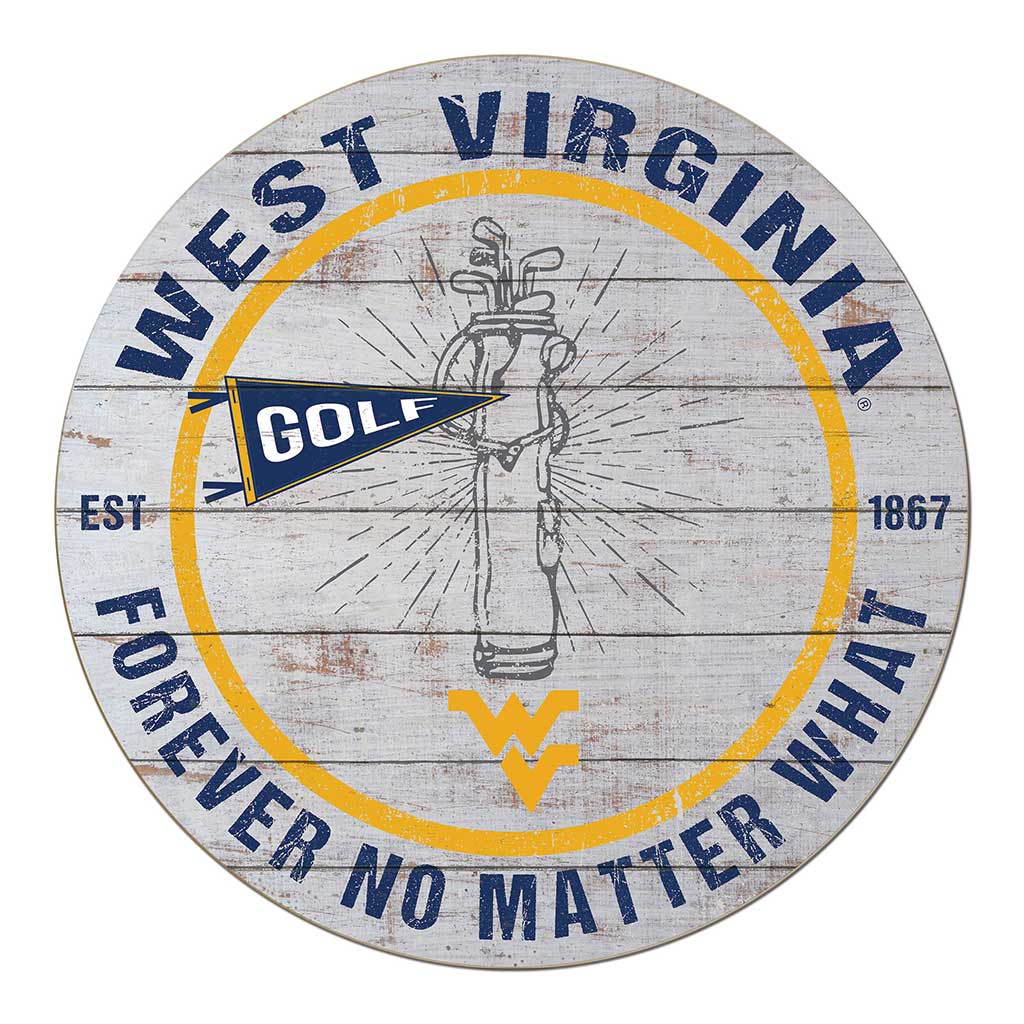 20x20 Throwback Weathered Circle West Virginia Mountaineers Golf