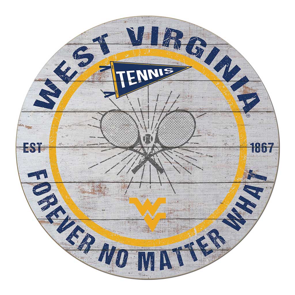 20x20 Throwback Weathered Circle West Virginia Mountaineers Tennis