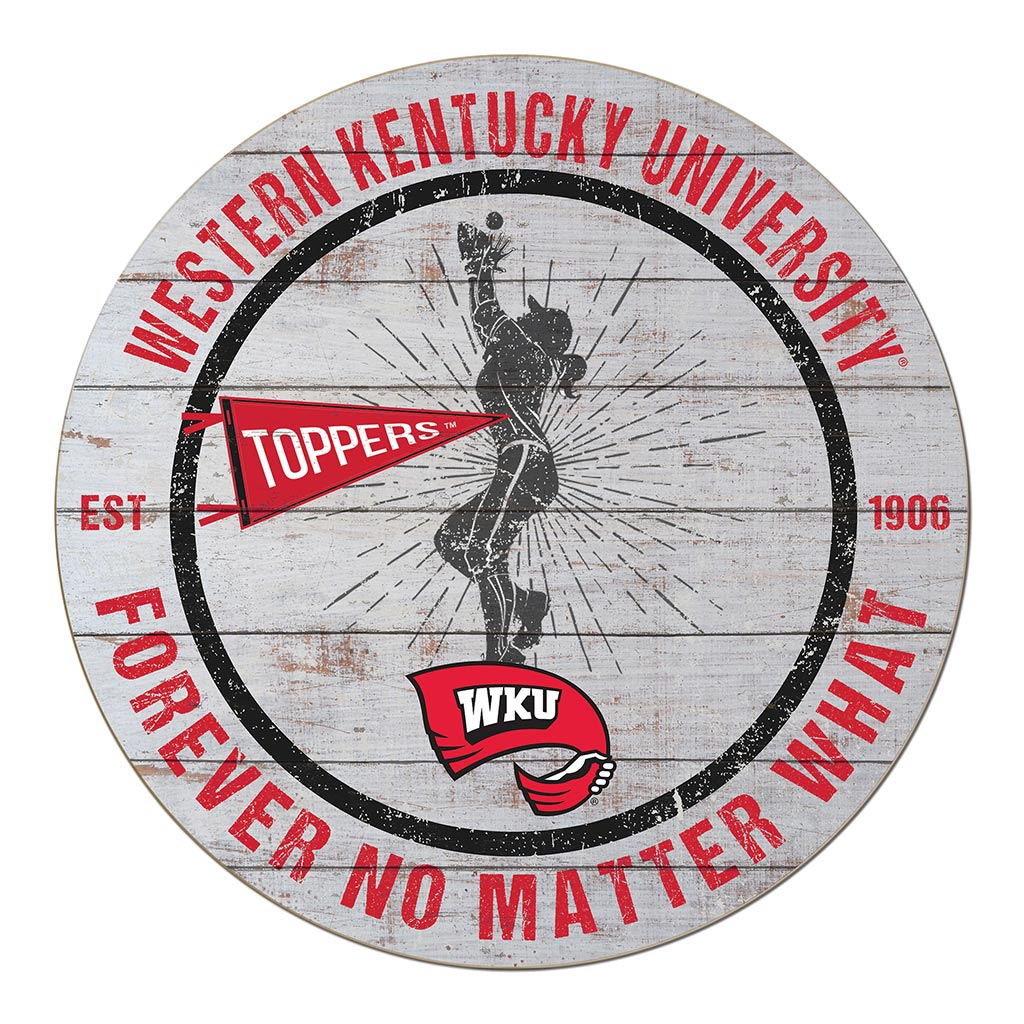 20x20 Throwback Weathered Circle Western Kentucky Hilltoppers Softball
