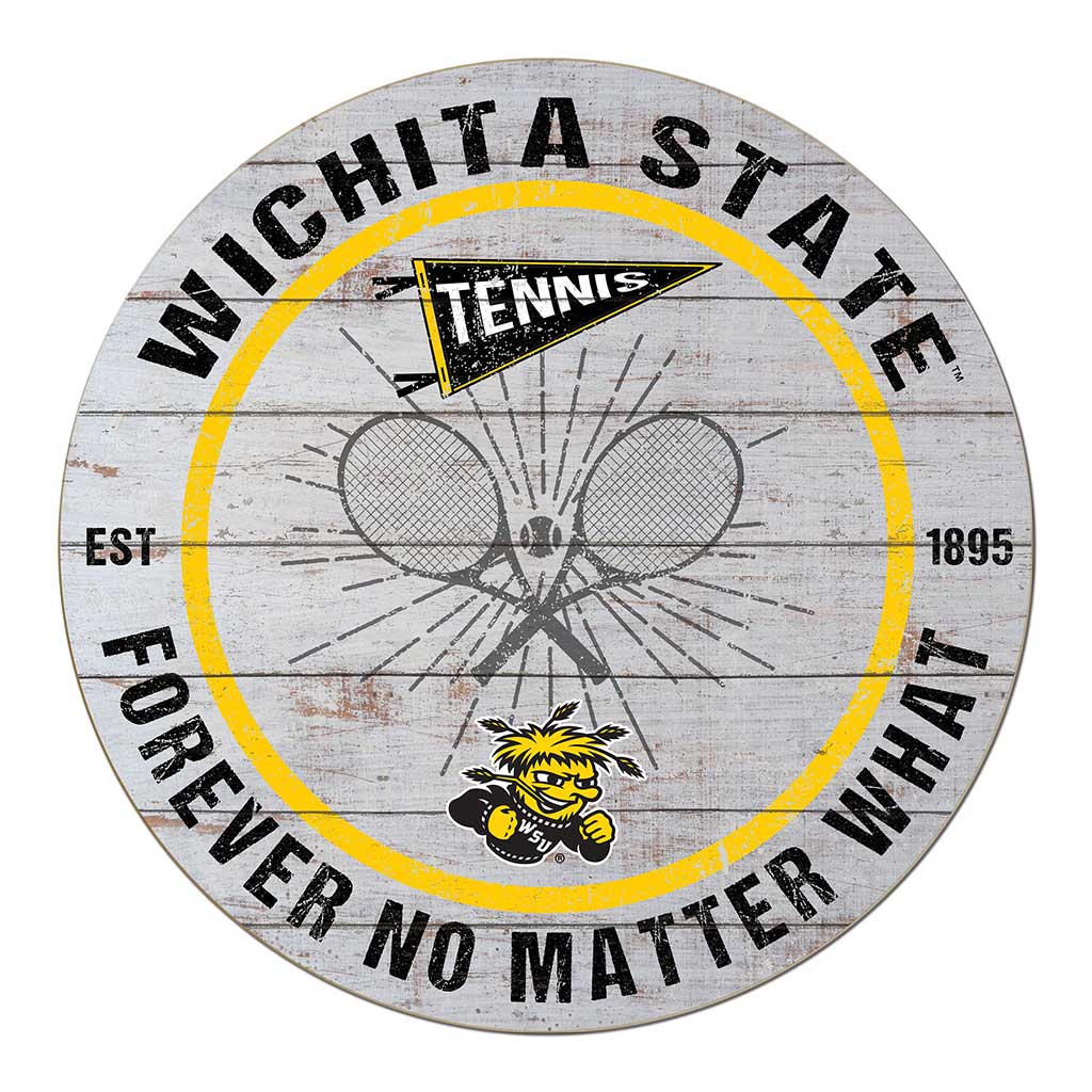 20x20 Throwback Weathered Circle Wichita State Shockers Tennis