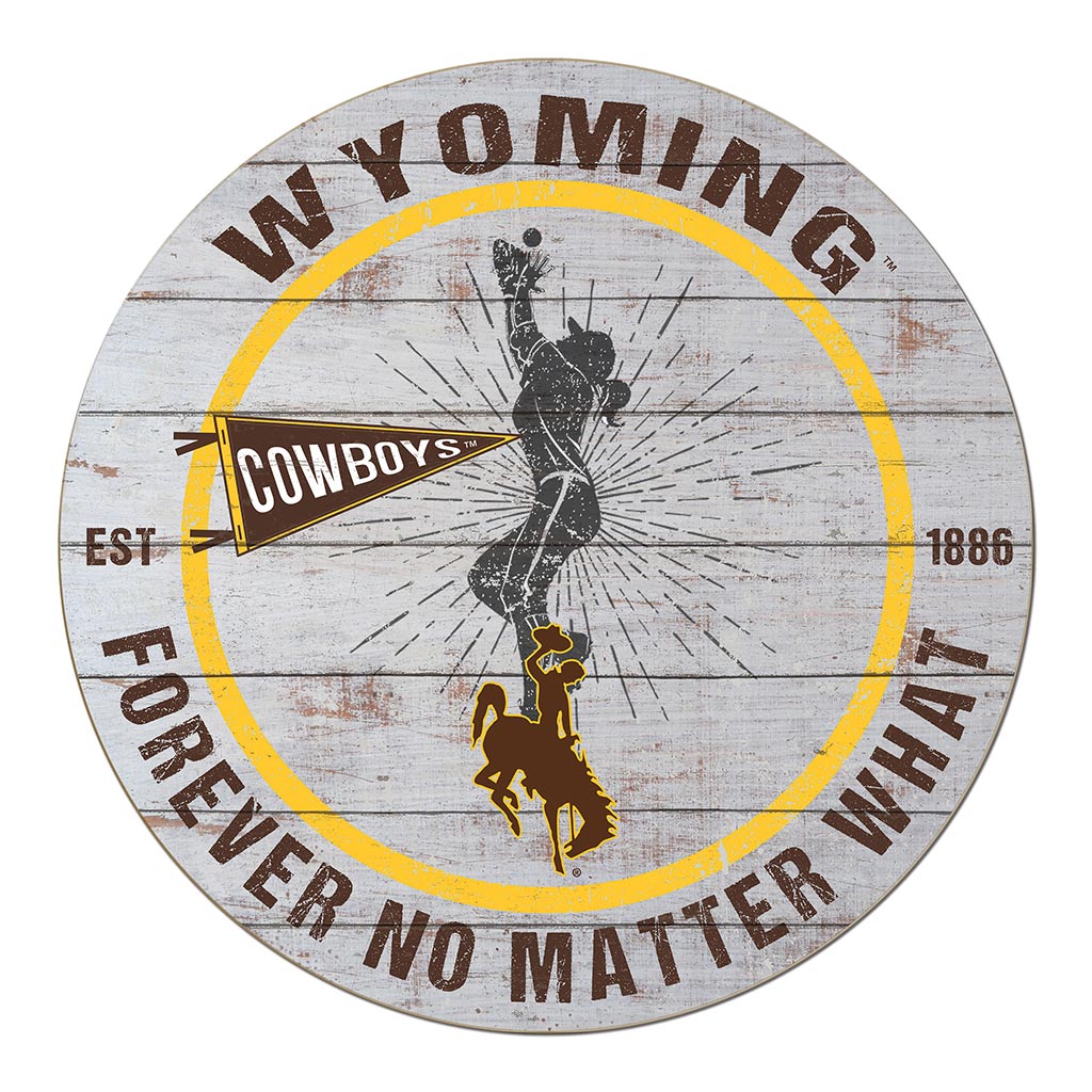 20x20 Throwback Weathered Circle Wyoming Cowboys Softball