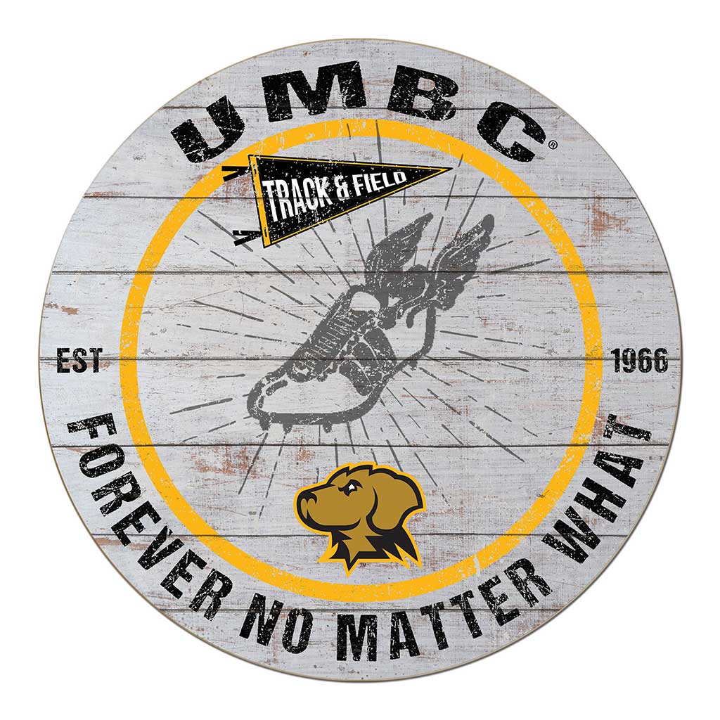 20x20 Throwback Weathered Circle University of Maryland- Baltimore County True Grit Track