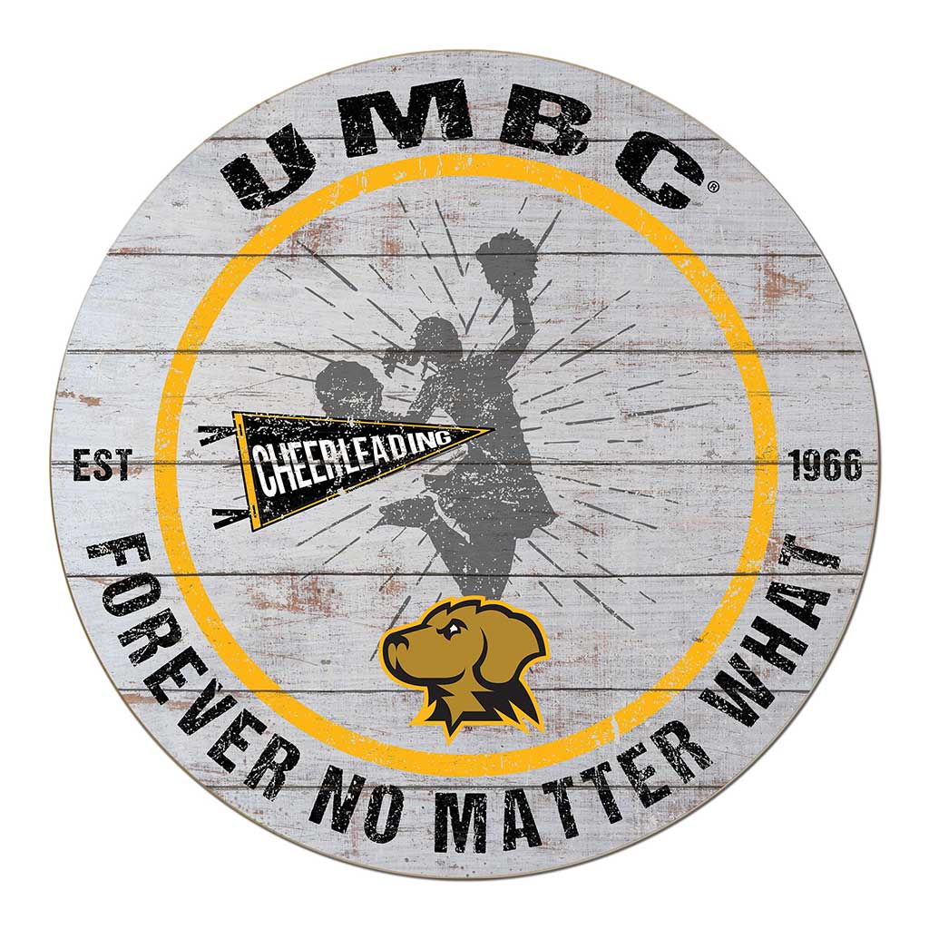 20x20 Throwback Weathered Circle University of Maryland- Baltimore County True Grit Cheerleading