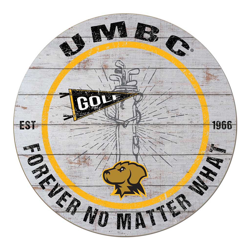 20x20 Throwback Weathered Circle University of Maryland- Baltimore County True Grit Golf