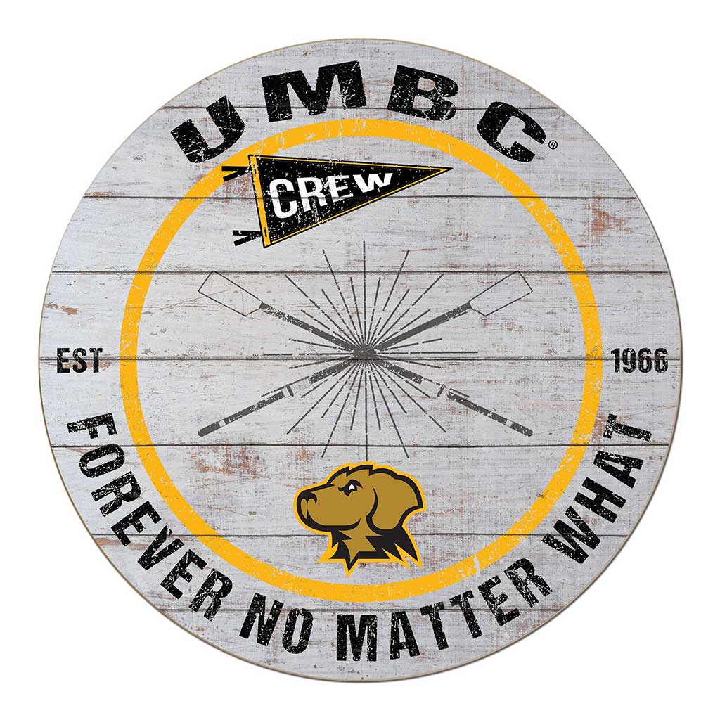 20x20 Throwback Weathered Circle University of Maryland- Baltimore County True Grit Rowing