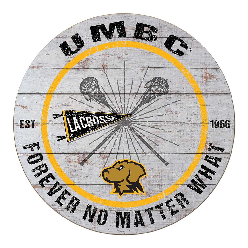 20x20 Throwback Weathered Circle University of Maryland- Baltimore County True Grit Lacrosse