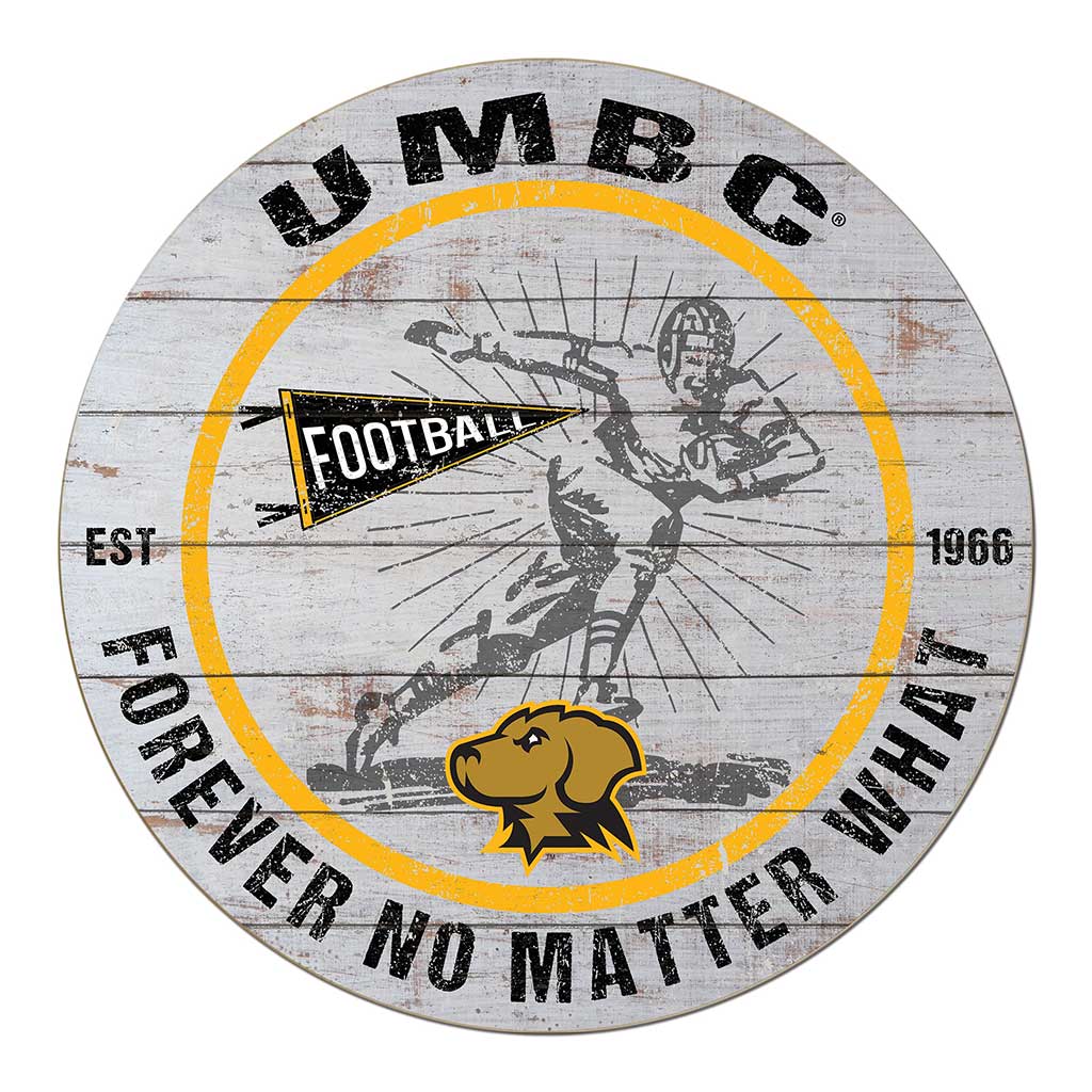 20x20 Throwback Weathered Circle University of Maryland- Baltimore County True Grit