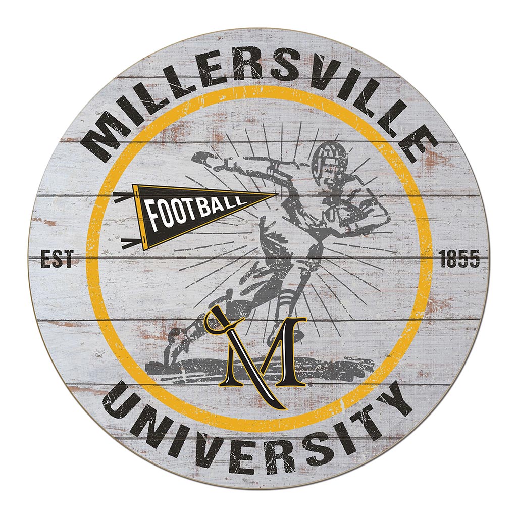20x20 Throwback Weathered Circle Millersville University Marauders