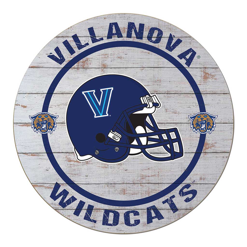 20x20 Weathered Helmet Sign Villanova Wildcats