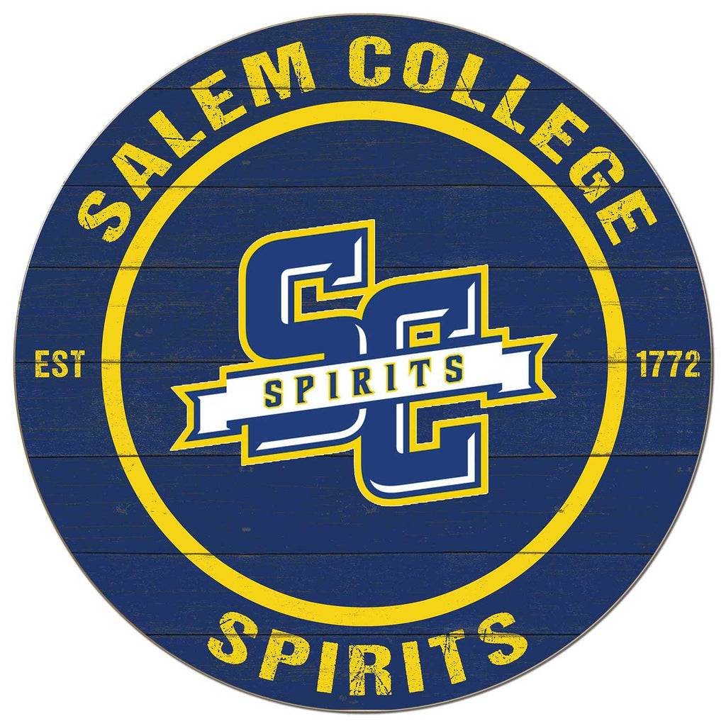 20x20 Weathered Colored Circle Salem Academy & College Spirits