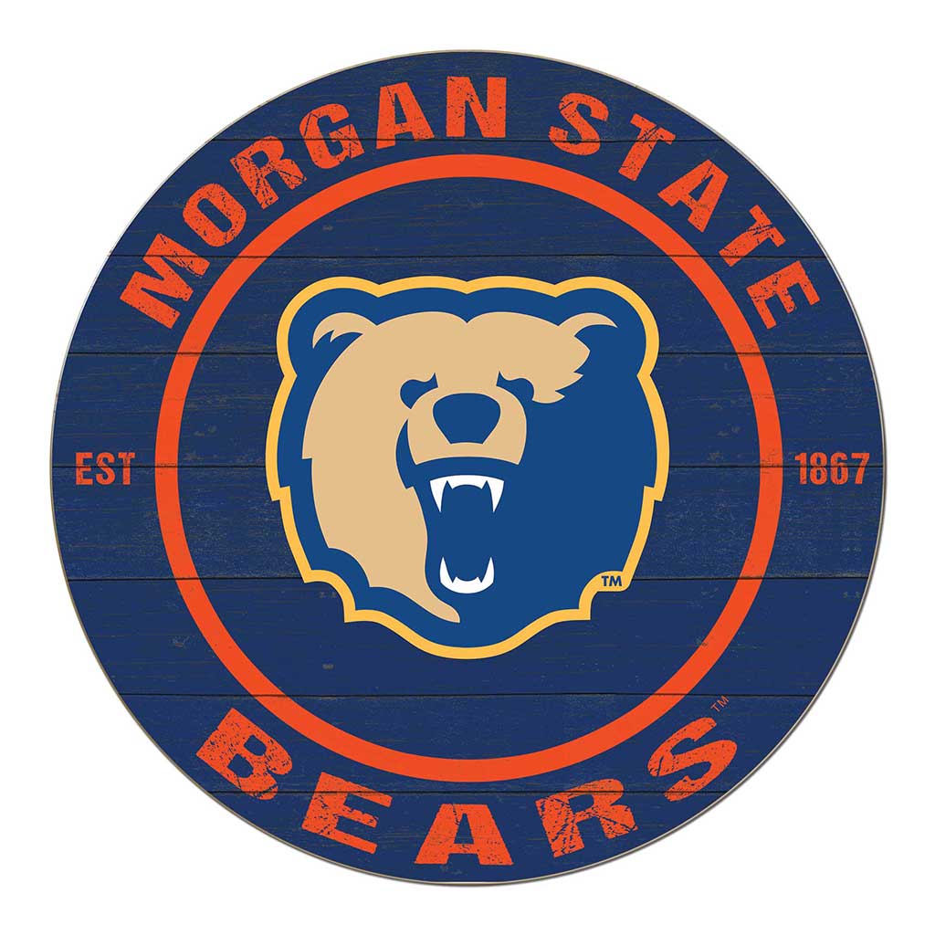 20x20 Weathered Colored Circle Morgan State Bears