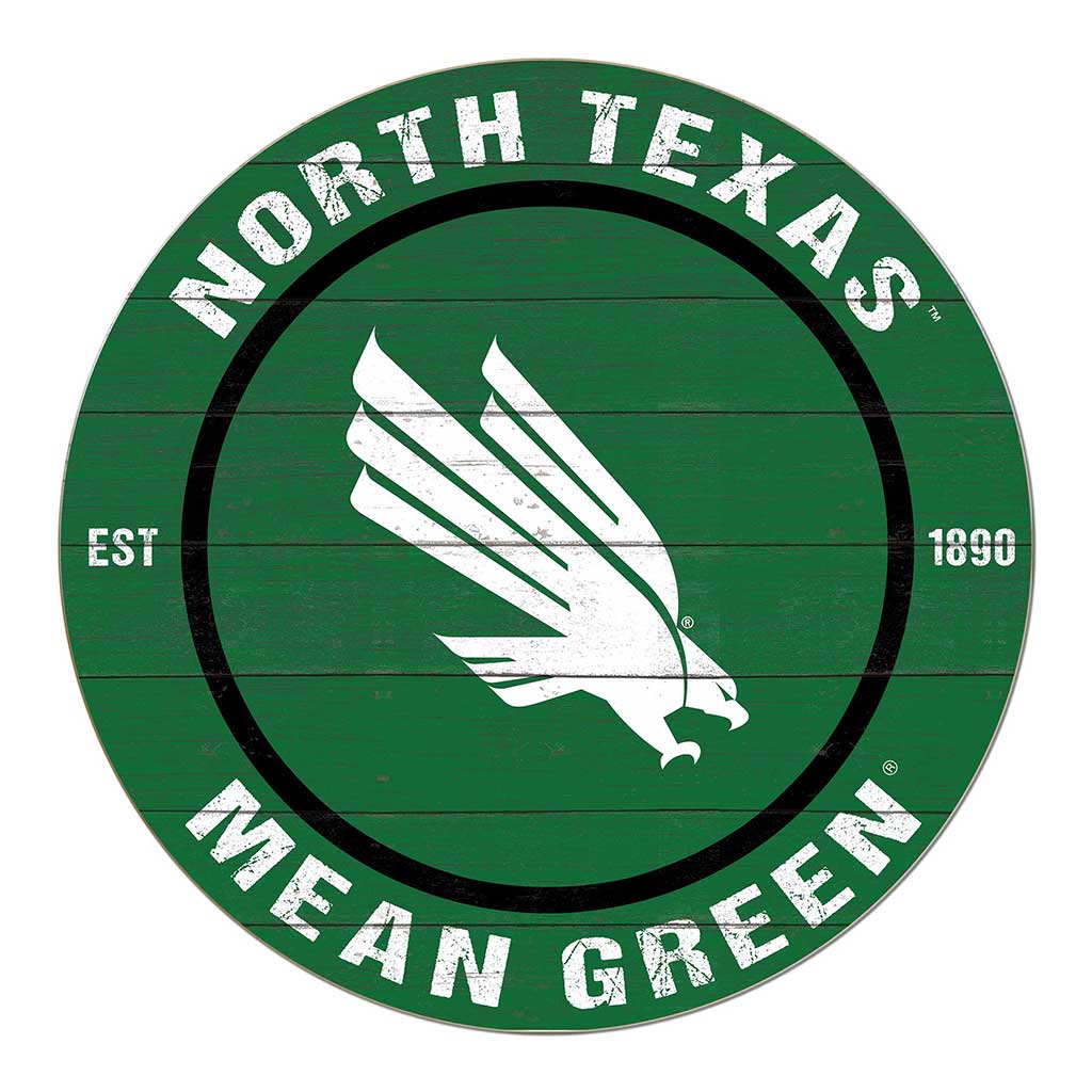 20x20 Weathered Colored Circle North Texas Mean Green