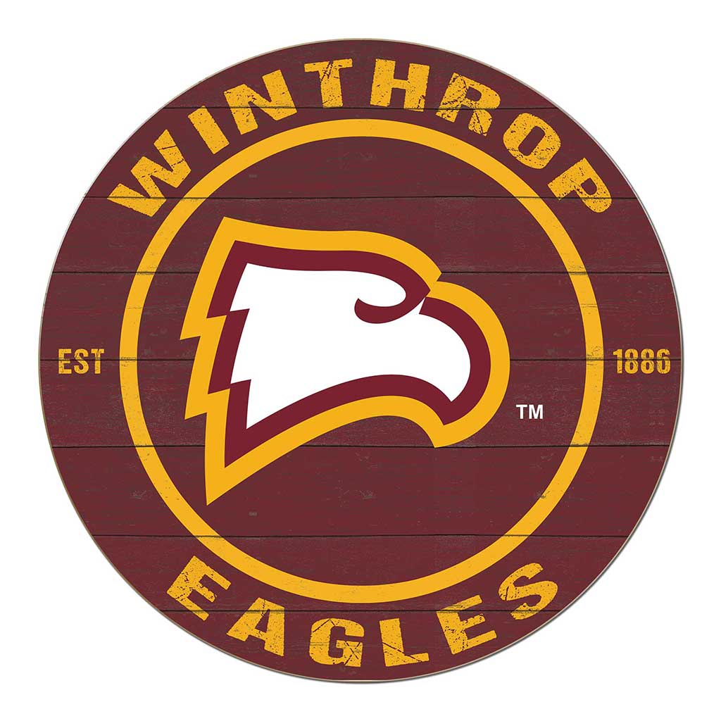 20x20 Weathered Colored Circle Winthrop Eagles