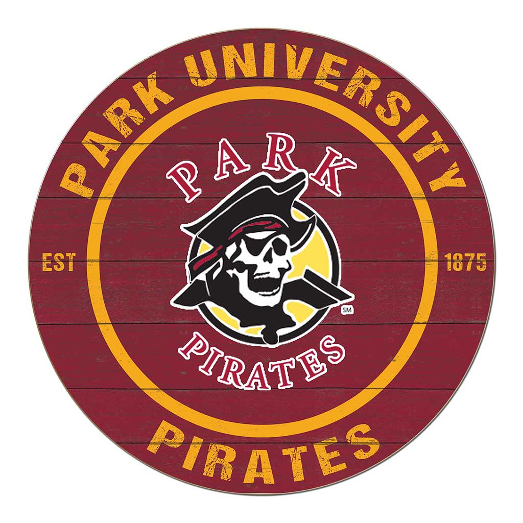 20x20 Weathered Colored Circle Park University Pirates