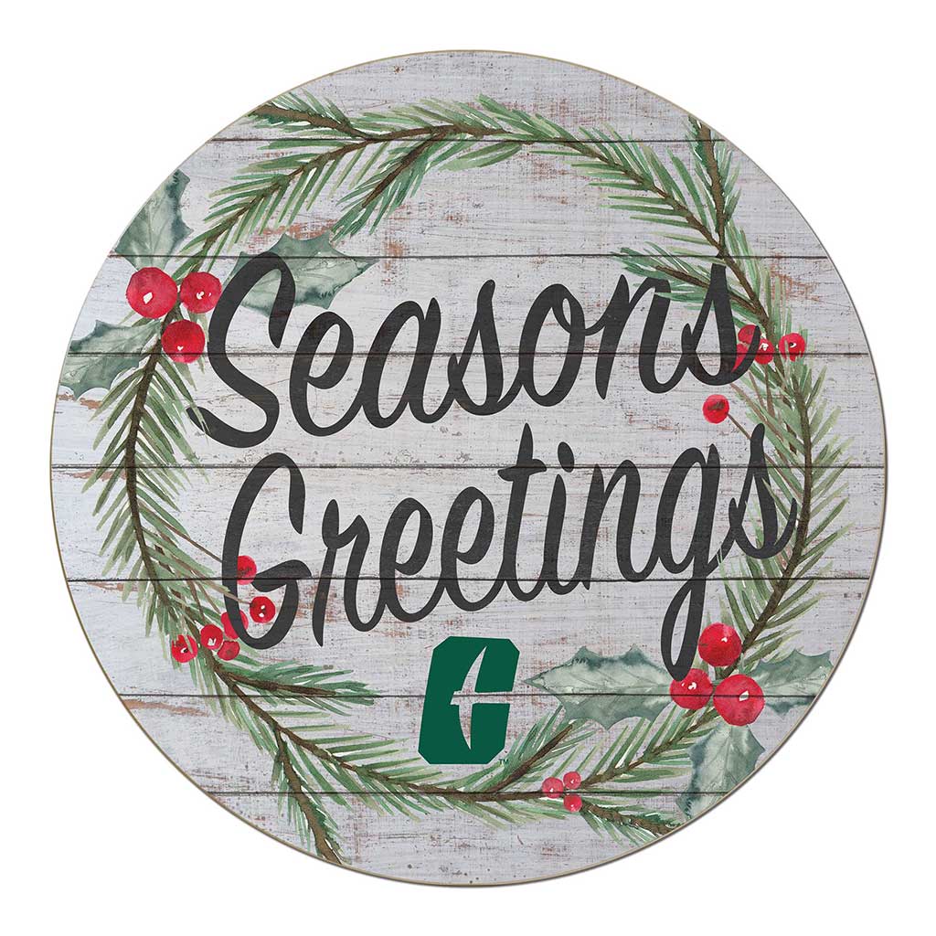 20x20 Weathered Seasons Greetings North Carolina (Charlotte) 49ers