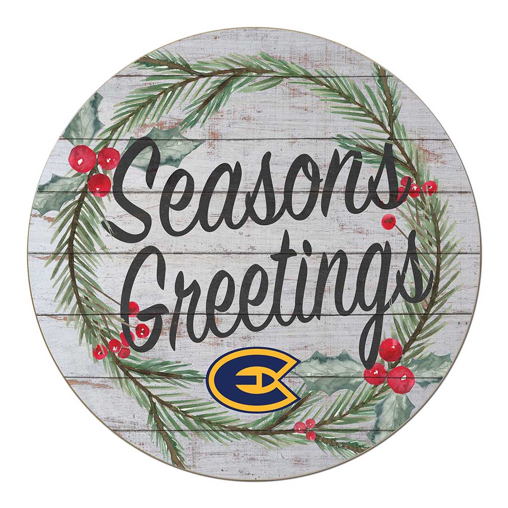 20x20 Weathered Seasons Greetings Eau Claire University Blugolds