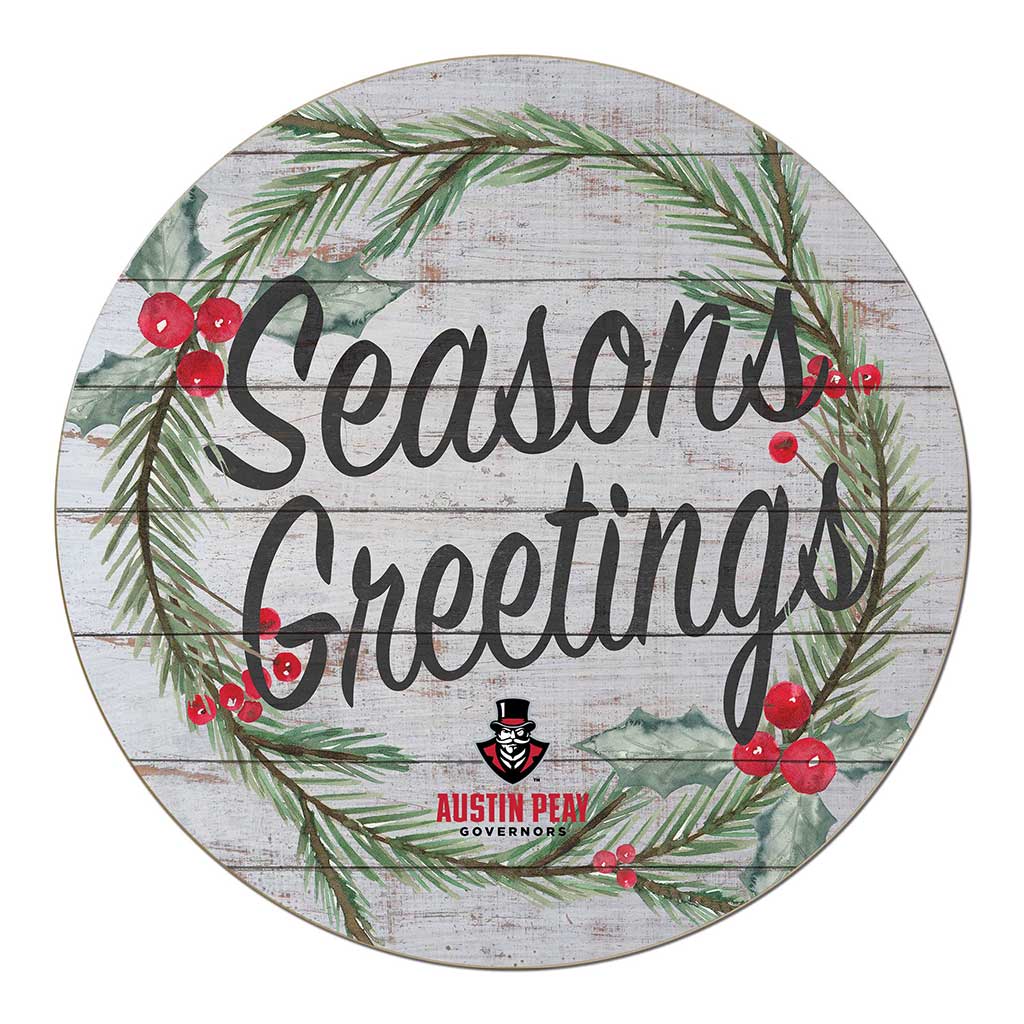 20x20 Weathered Seasons Greetings Austin Peay Governors