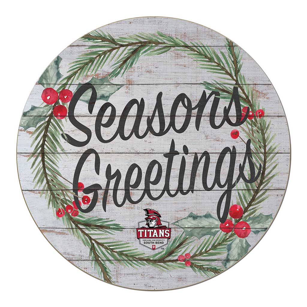 20x20 Weathered Seasons Greetings Indiana University South Bend Titans