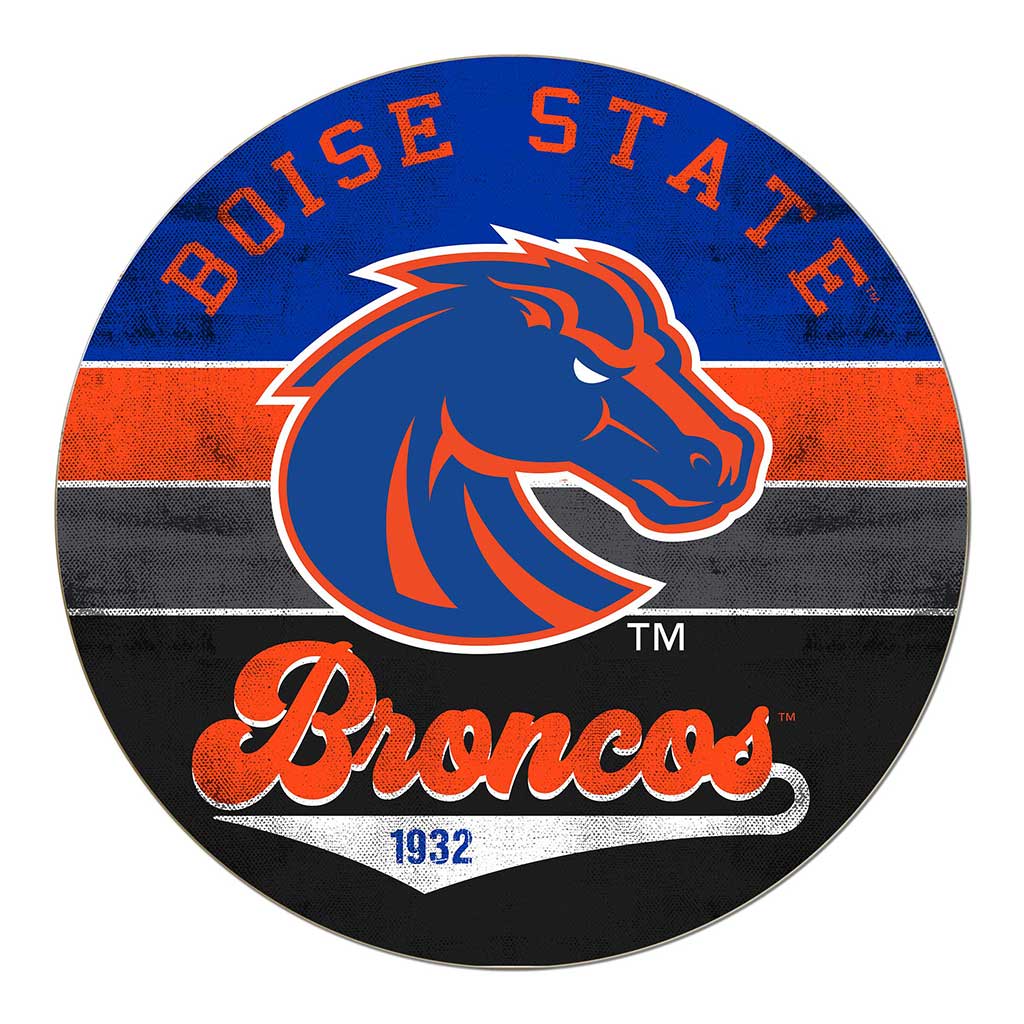 20x20 Circle Retro Multi Color Boise State Broncos