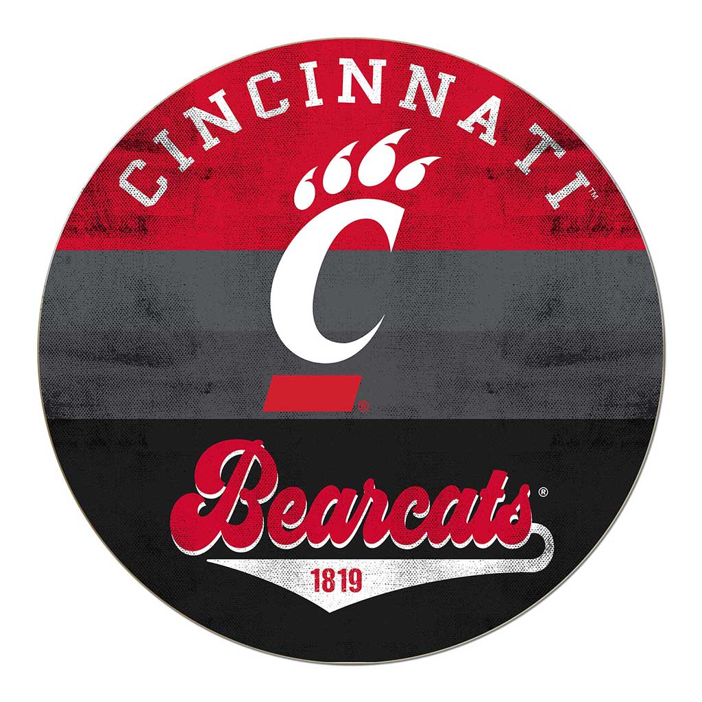 20x20 Circle Retro Multi Color Cincinnati Bearcats