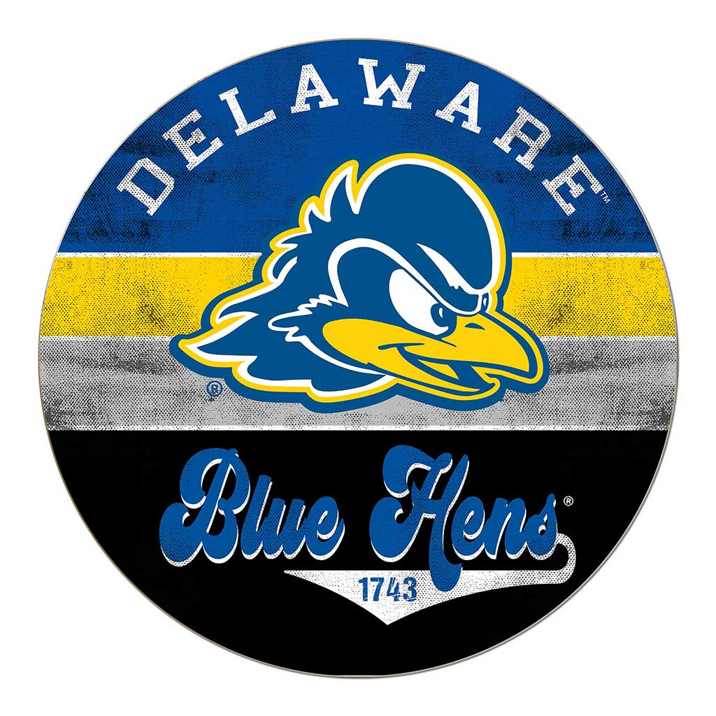 20x20 Circle Retro Multi Color Delaware Fightin Blue Hens