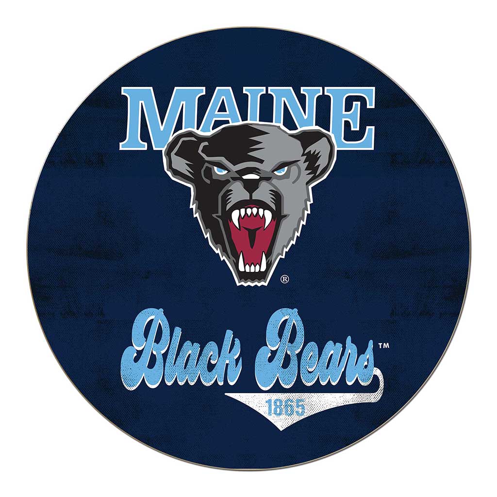 20x20 Circle Retro Multi Color Maine (Orono) Black Bears