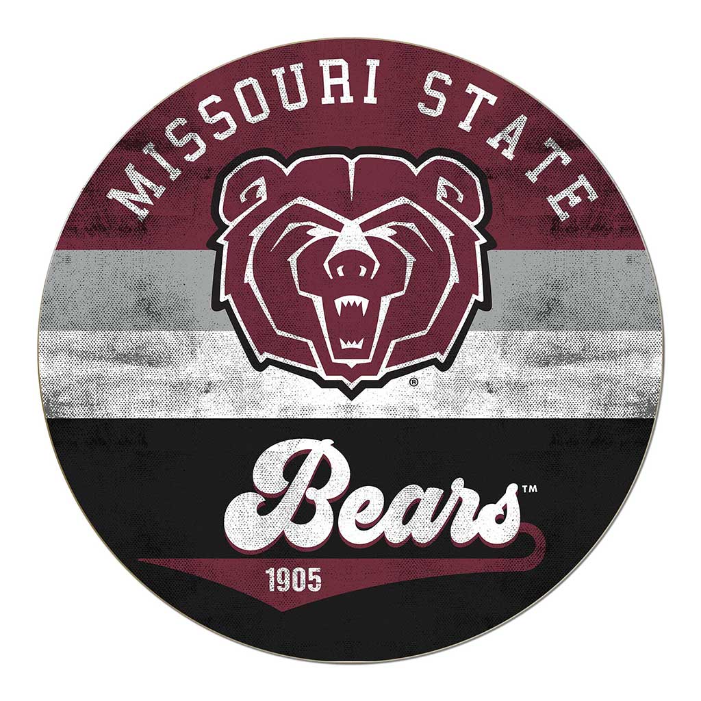 20x20 Circle Retro Multi Color Missouri State Bears