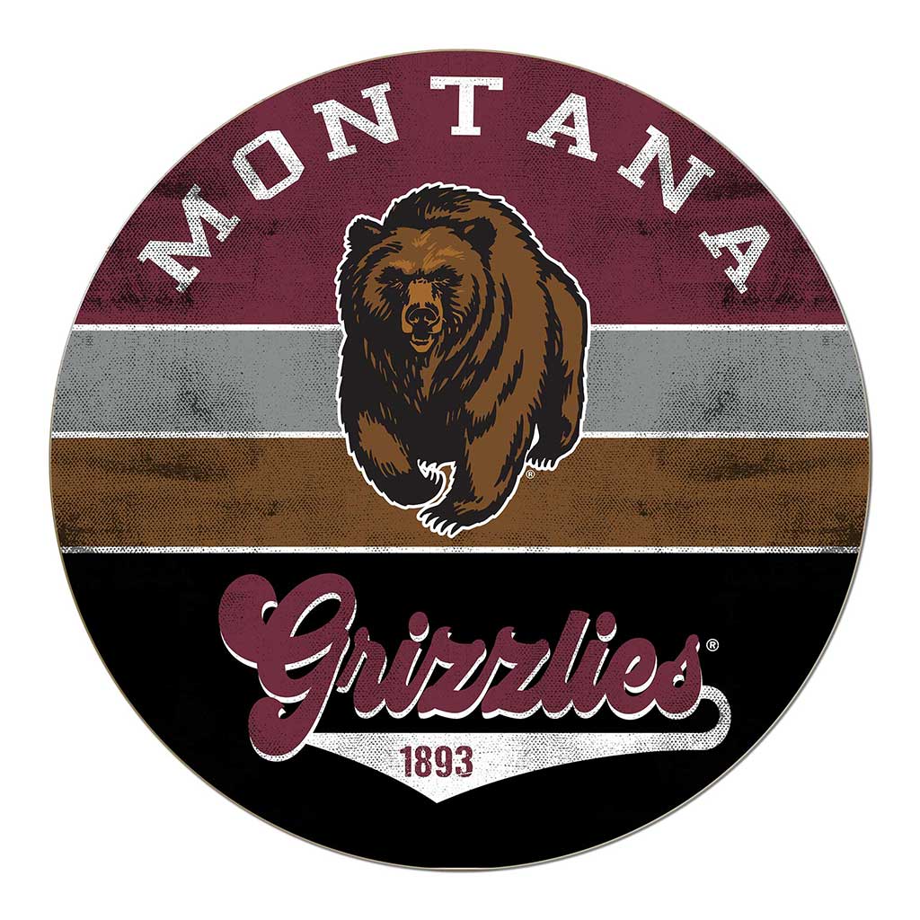 20x20 Circle Retro Multi Color Montana Grizzlies