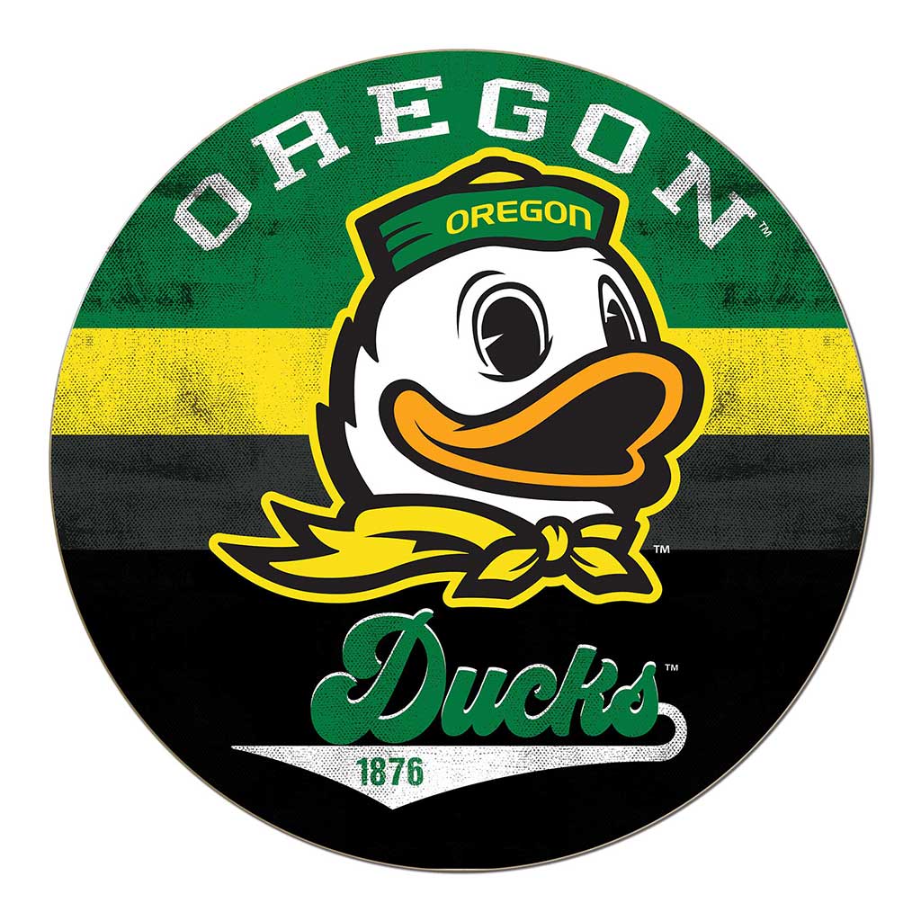 20x20 Circle Retro Multi Color Oregon Ducks