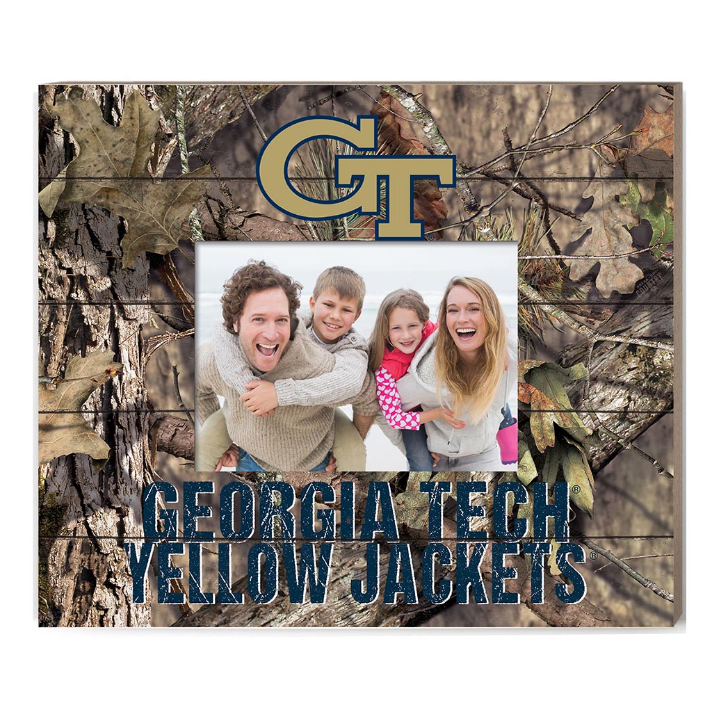 Mossy Oak Slat Frame With Logo Georgia Tech Yellow Jackets