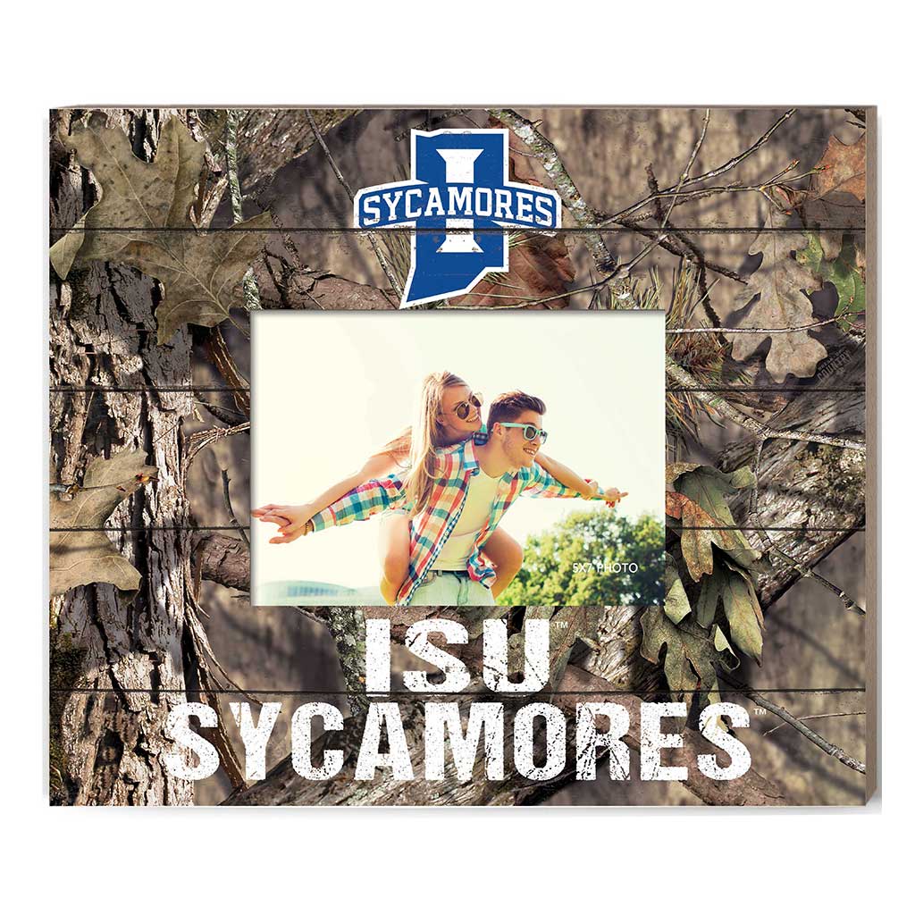 Mossy Oak Slat Frame With Logo Indiana State Sycamores