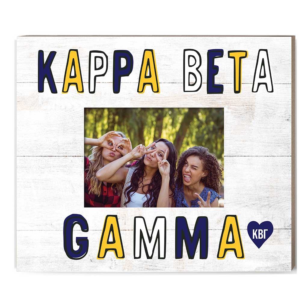 Team Spirit Multi Color Sorority Frame Greek-Kappa Beta Gamma