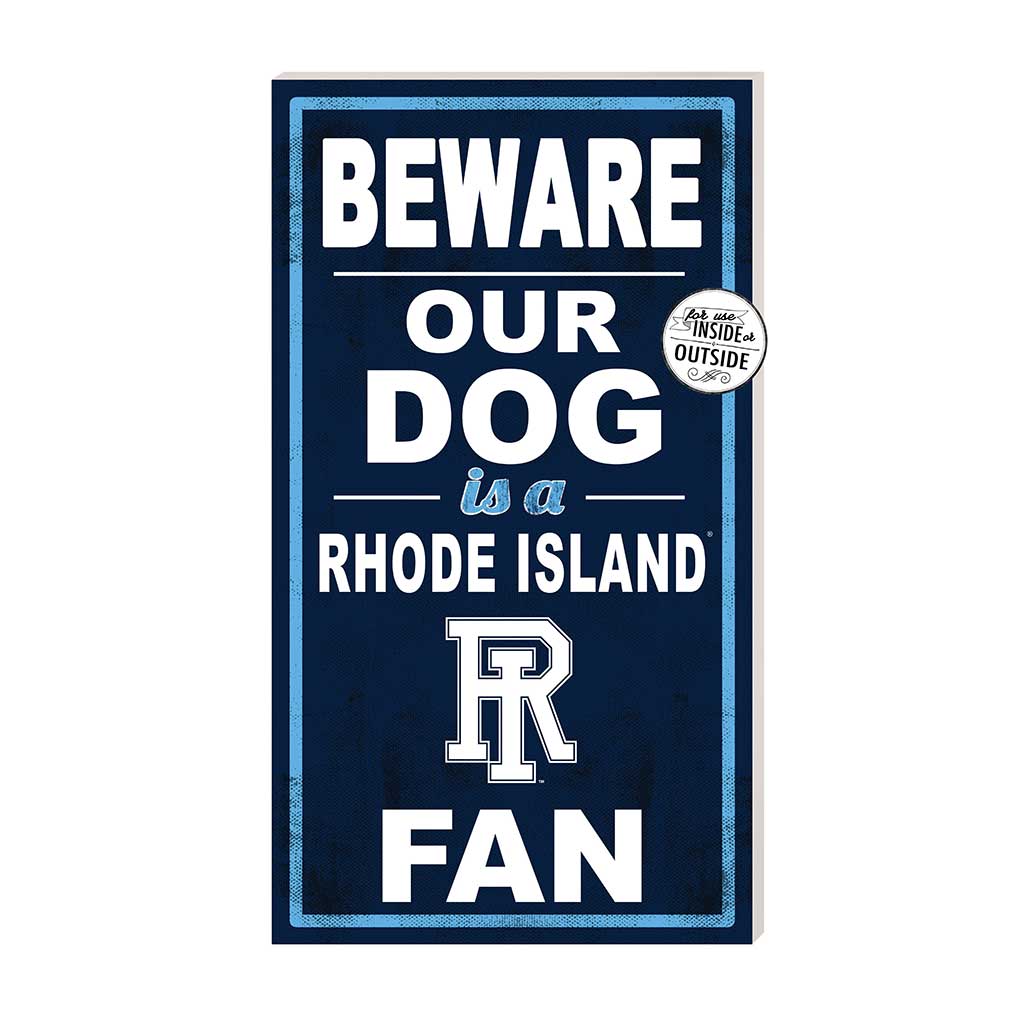 11x20 Indoor Outdoor Sign BEWARE of Dog Rhode Island Rams