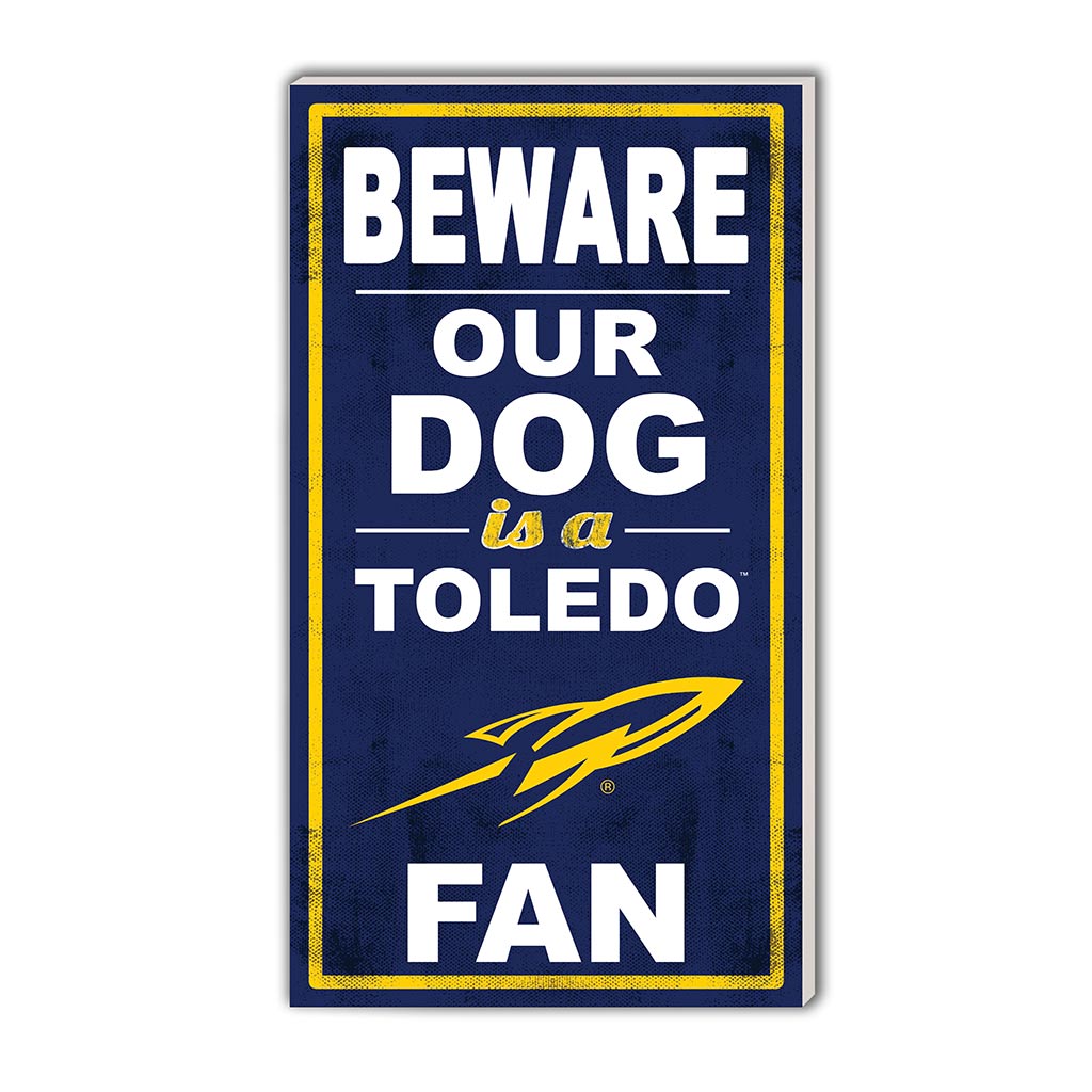 11x20 Indoor Outdoor Sign BEWARE of Dog Toledo Rockets