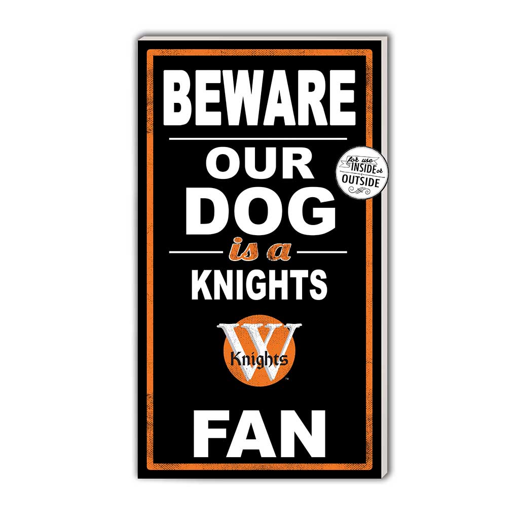 11x20 Indoor Outdoor Sign BEWARE of Dog Wartburg College Knights