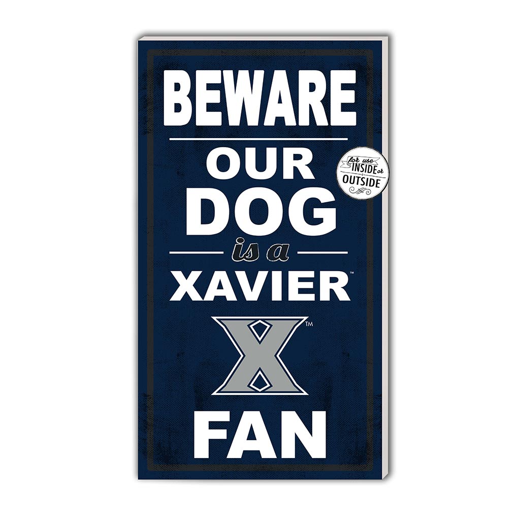 11x20 Indoor Outdoor Sign BEWARE of Dog Xavier Ohio Musketeers