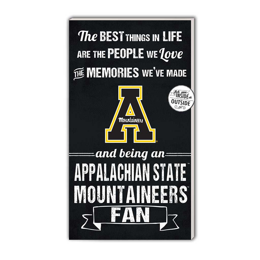 11x20 Indoor Outdoor Sign The Best Things Appalachian State Mountaineers