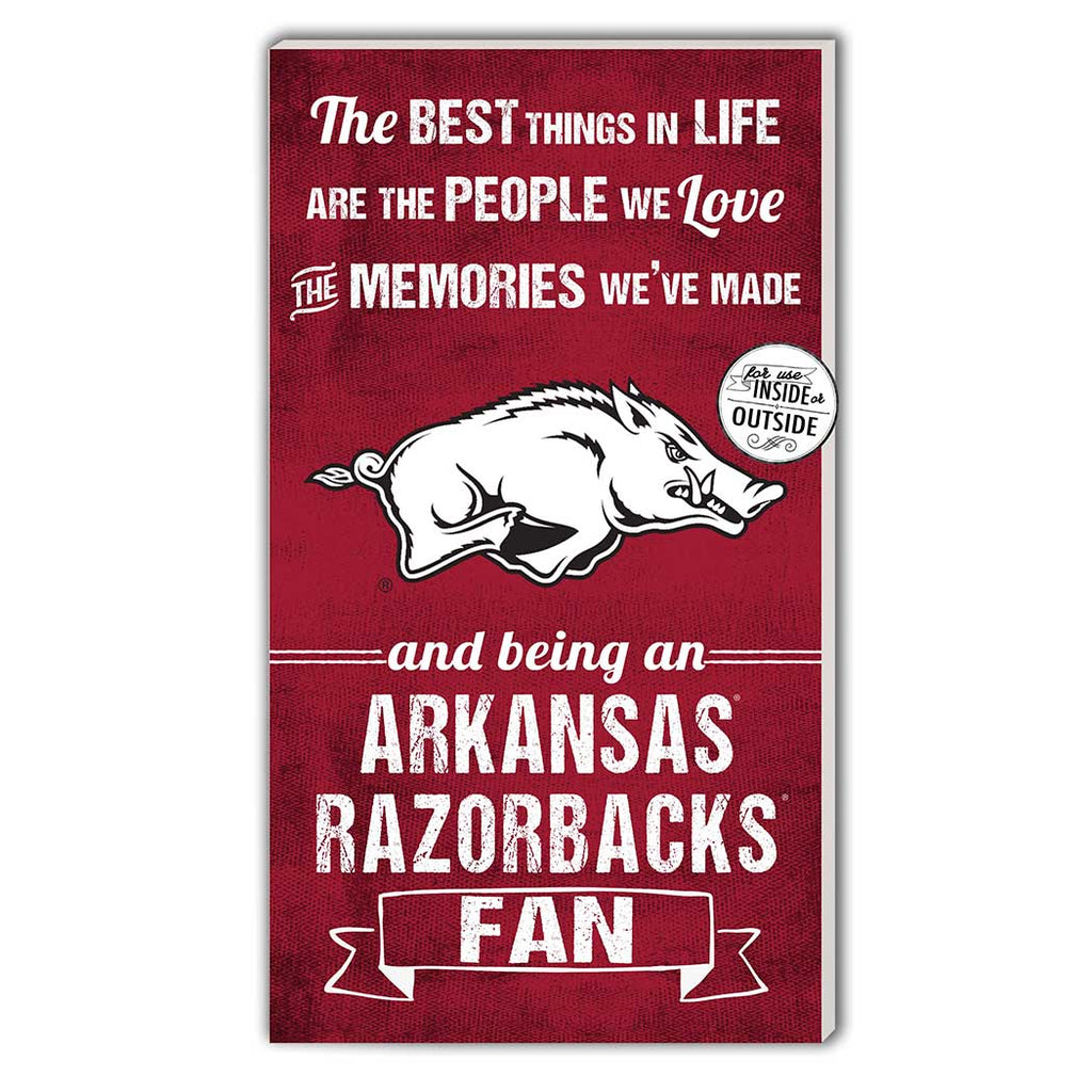 11x20 Indoor Outdoor Sign The Best Things Arkansas Razorbacks