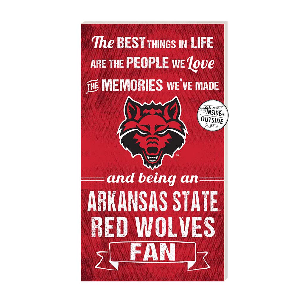 11x20 Indoor Outdoor Sign The Best Things Arkansas State Red Wolves