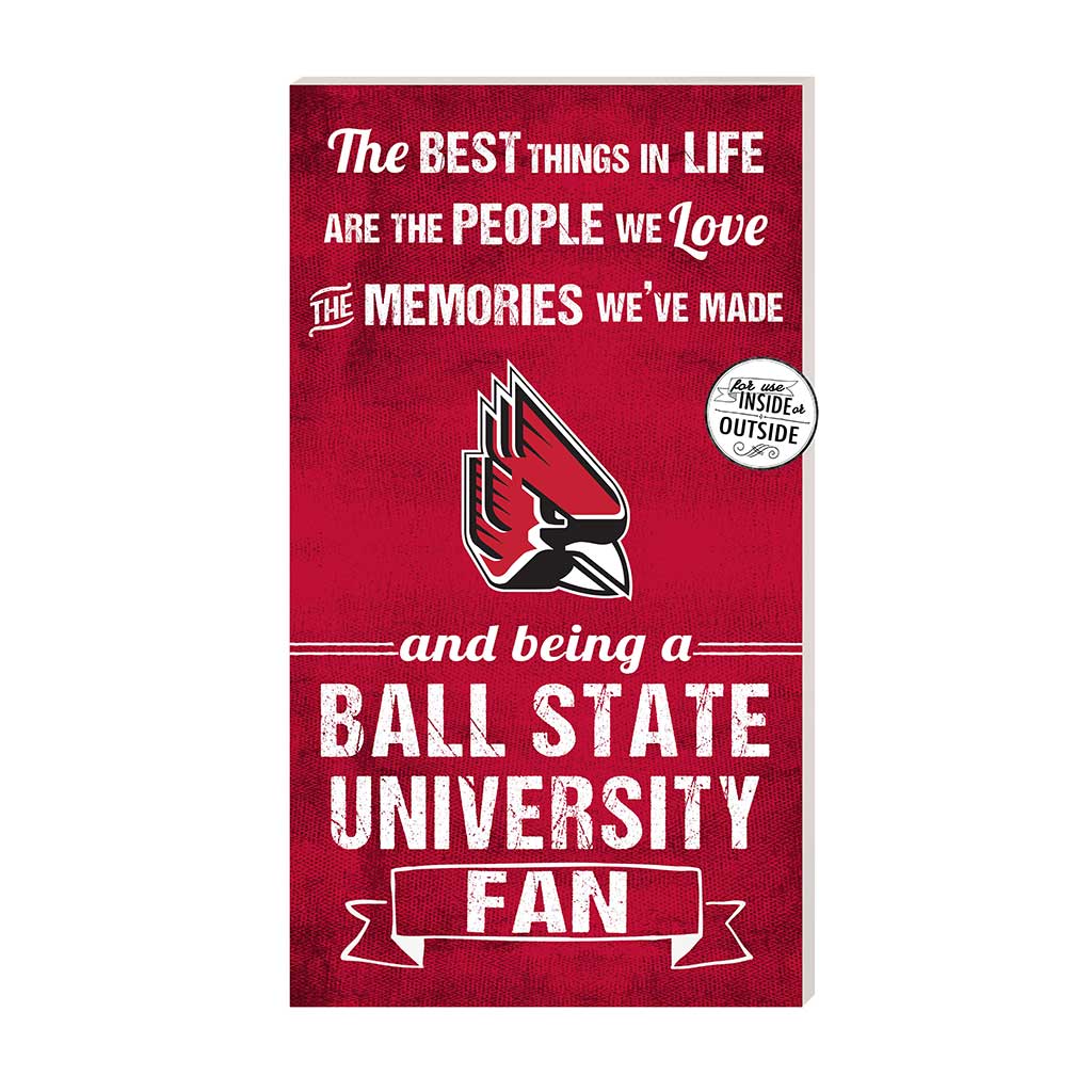 11x20 Indoor Outdoor Sign The Best Things Ball State Cardinals