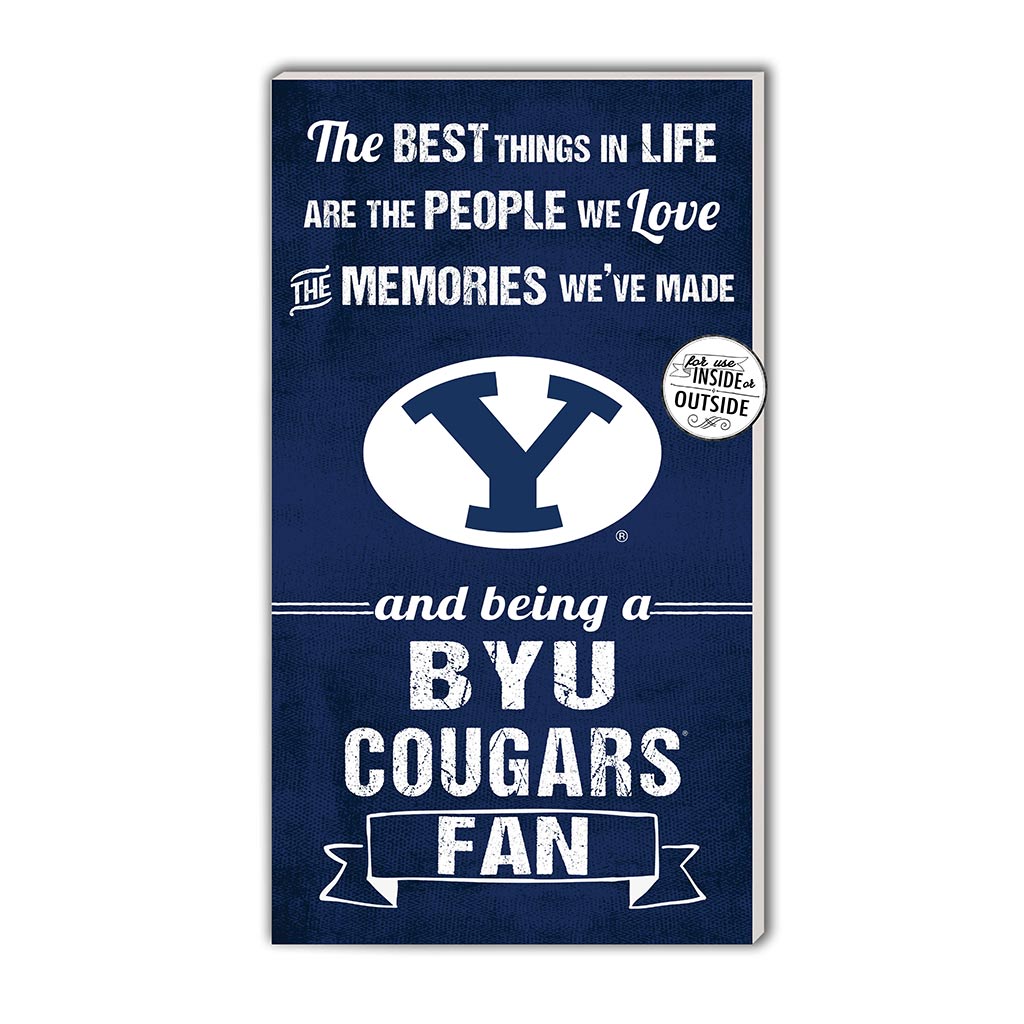 11x20 Indoor Outdoor Sign The Best Things Brigham Young Cougars