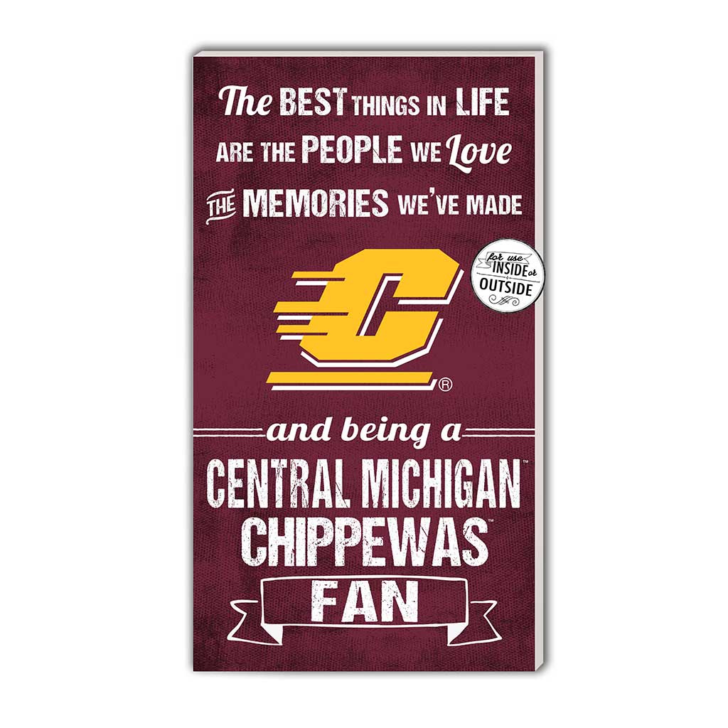 11x20 Indoor Outdoor Sign The Best Things Central Michigan Chippewas