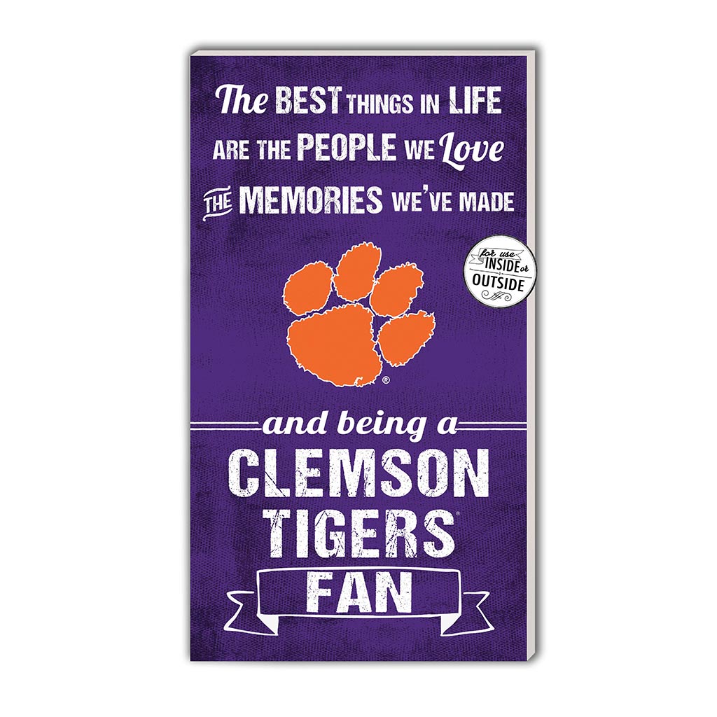 11x20 Indoor Outdoor Sign The Best Things Clemson Tigers