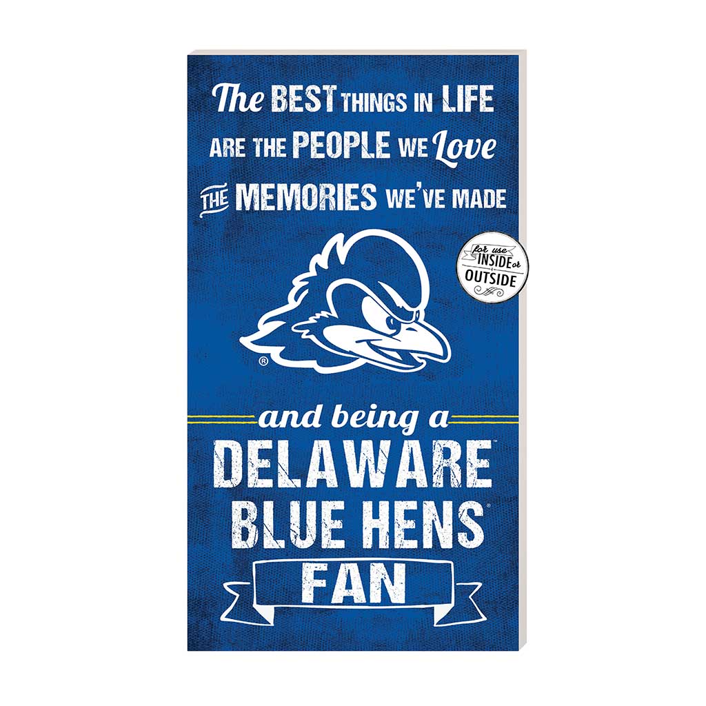 11x20 Indoor Outdoor Sign The Best Things Delaware Fightin Blue Hens