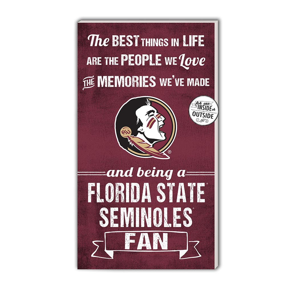 11x20 Indoor Outdoor Sign The Best Things Florida State Seminoles