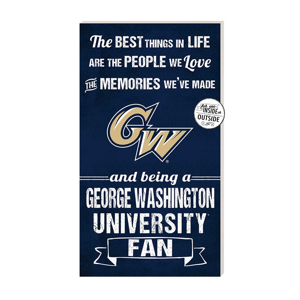 11x20 Indoor Outdoor Sign The Best Things George Washington Univ Colonials