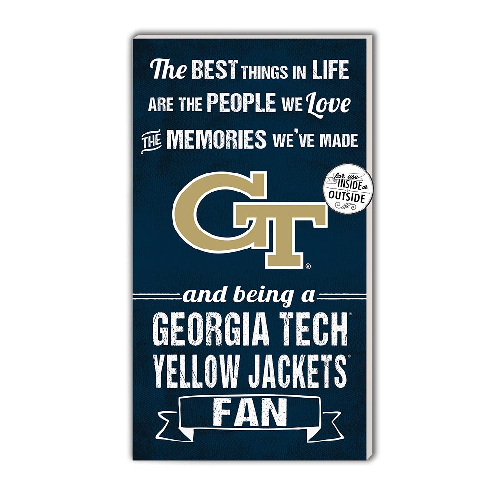 11x20 Indoor Outdoor Sign The Best Things Georgia Tech Yellow Jackets
