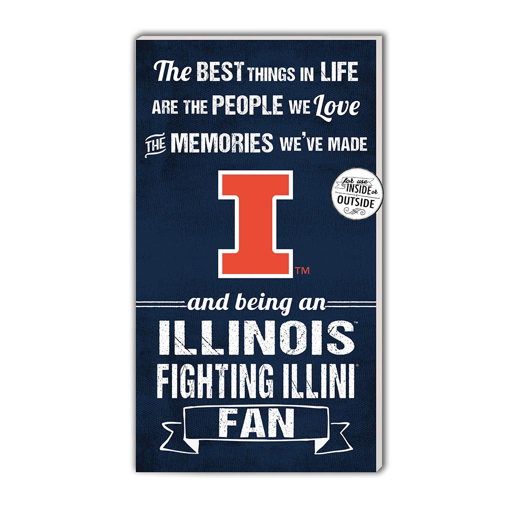 11x20 Indoor Outdoor Sign The Best Things Illinois Fighting Illini