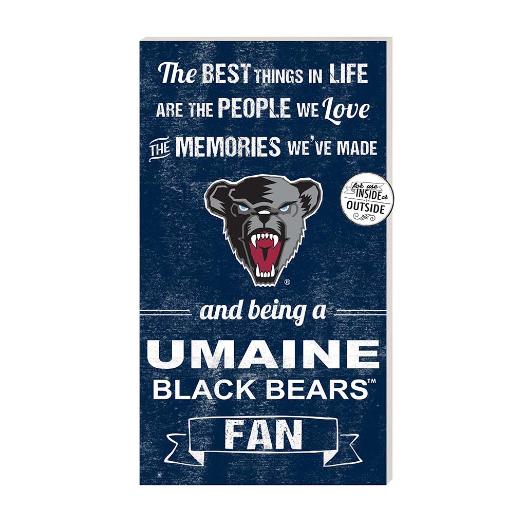 11x20 Indoor Outdoor Sign The Best Things Maine (Orono) Black Bears