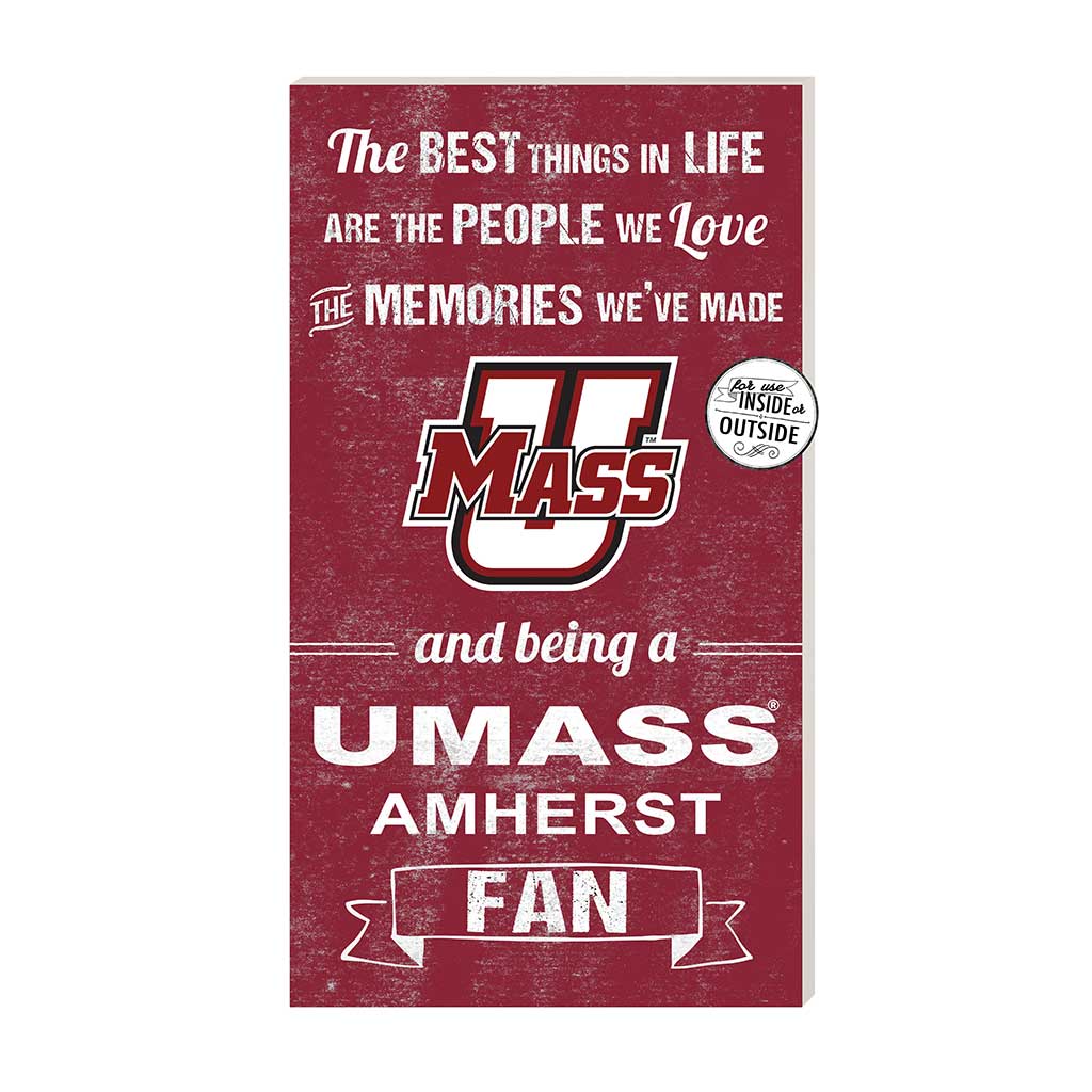 11x20 Indoor Outdoor Sign The Best Things Massachusetts (UMASS-Amherst) Minutemen
